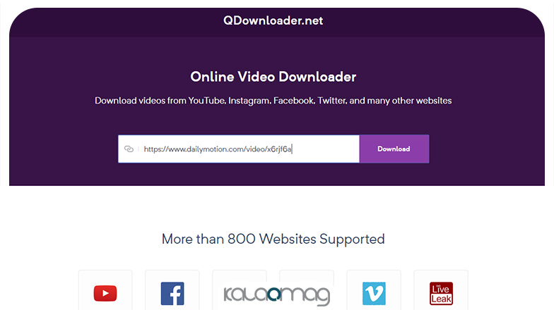 برنامه QDownloader