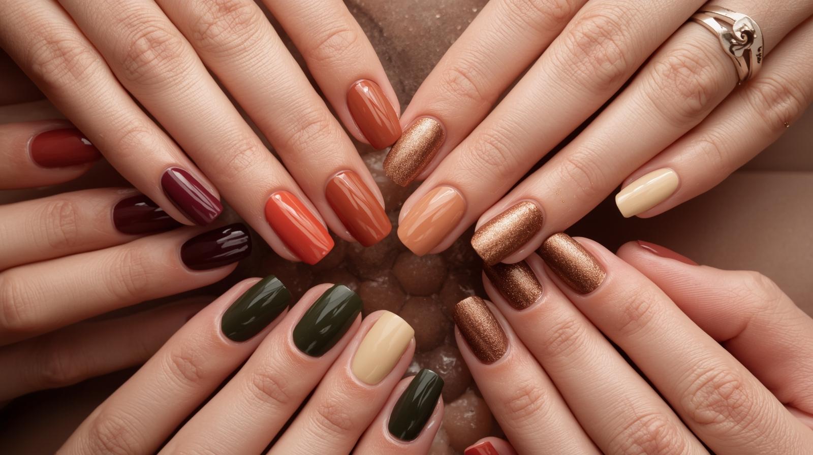 خوشگل‌ترین مدل‌های ناخن 2025 برای پاییز