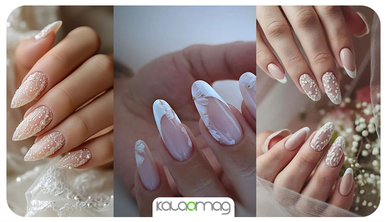 خوشگل‌ترین مدل‌های ناخن 2025 برای عروس در پاییز