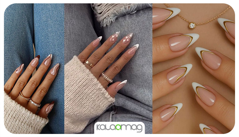 طراحی ناخن ساده و شیک