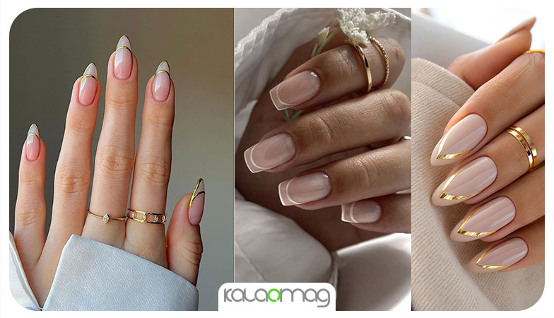 مدل ناخن فرنچ مدرن