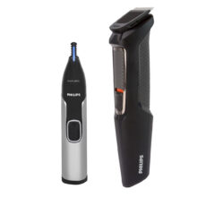 ماشین اصلاح موی صورت فیلیپس مدل 3000 3655، اصلاح به صورت صفر زن و خط زن، منبع انرژی با باتری، تکنولوژی اصلاح به صورت برش مستقیم، اندازه اصلاح 0.5 میلیمتر، مدت زمان شارژ 60 دقیقه و مدت زمان استفاده پس از شارژ 60 دقیقه، ضد آب، به همراه موزن بینی و شارژر