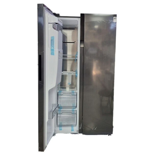 یخچال فریزر 27 فوت ایکس ویژن مدل HS550-WI/SI با ارتفاع 177، پهنای 90 و عمق 66 سانتی متر، میزان مصرف انرژی+A، دارای 4 طبقه در یخچال و 4 طبقه در فریزر، دارای سیستم نوفراست
