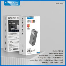 پاوربانک کانفلون مدل A21SQ ظرفیت 40000 میلی آمپر ساعت