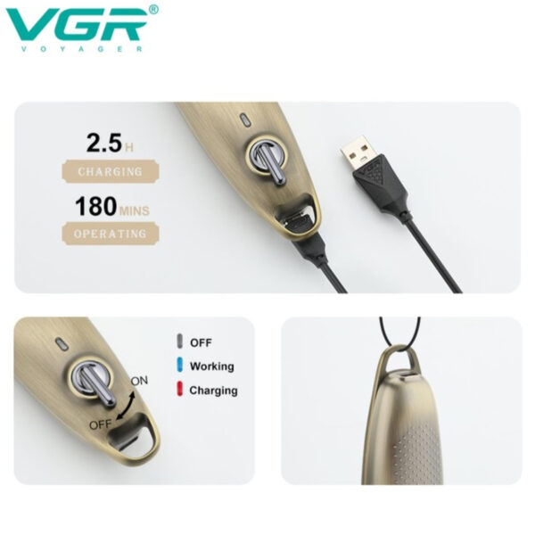 ماشین اصلاح موی سر و صورت وی جی ار مدل V-978