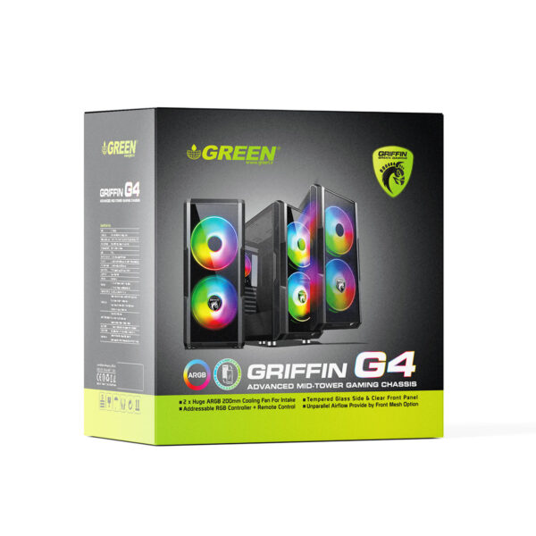 کیس کامپیوتر گرین مدل GRIFFIN G4