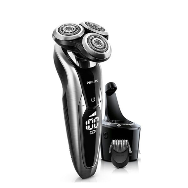 ماشین اصلاح صورت فیلیپس مدل S9711/23، قابلیت استفاده به صورت خشک و مرطوب، منبع انرژی با برق، تکنولوژی اصلاح به صورت برش چرخشی