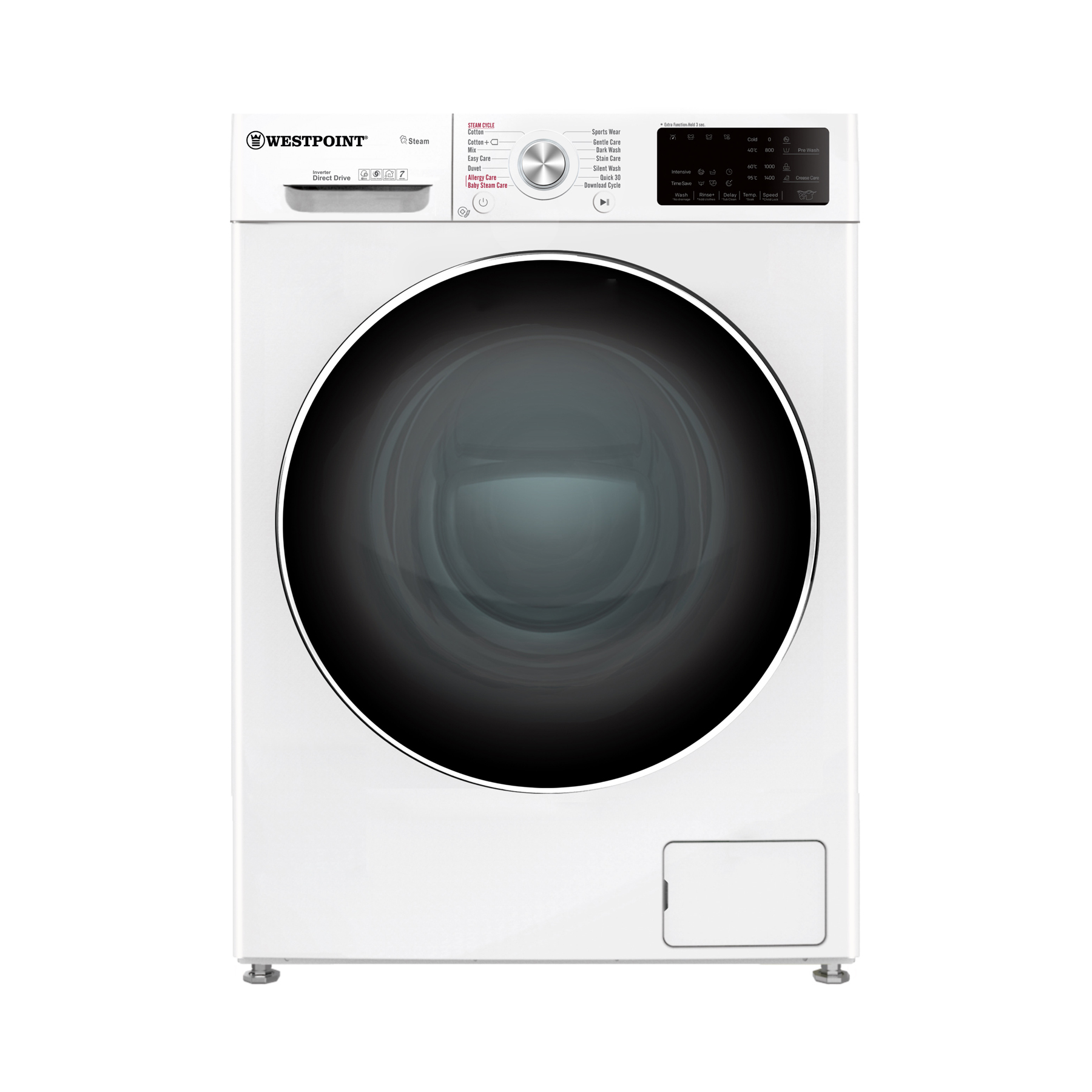 ماشین لباسشویی وست پوینت مدل XQG90-1401  ظرفیت 10.5 کیلوگرم