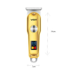 ماشین اصلاح موی سر و صورت وی جی ار مدل V-290، تکنولوژی اصلاح به صورت برش مستقیم، اندازه اصلاح 0.2 میلیمتر، به همراه 3 شانه، کابل USB و برس تمیز کننده