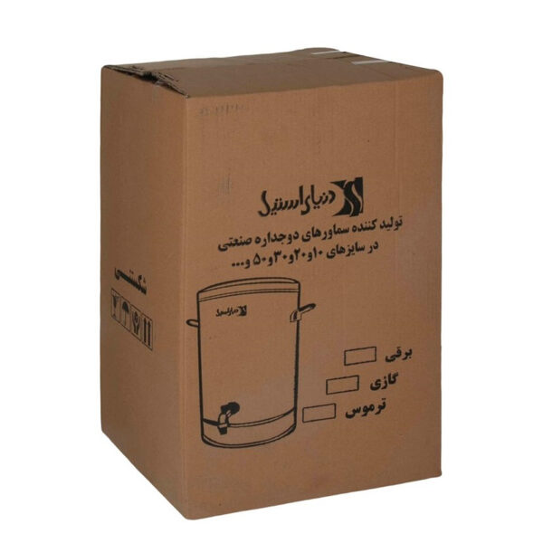 سماور برقی دنیای استیل نوری مدل 10bb fullگنجایش 6 لیتر