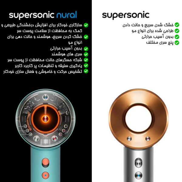 سشوار دایسون مدل Supersonic nural SBBP