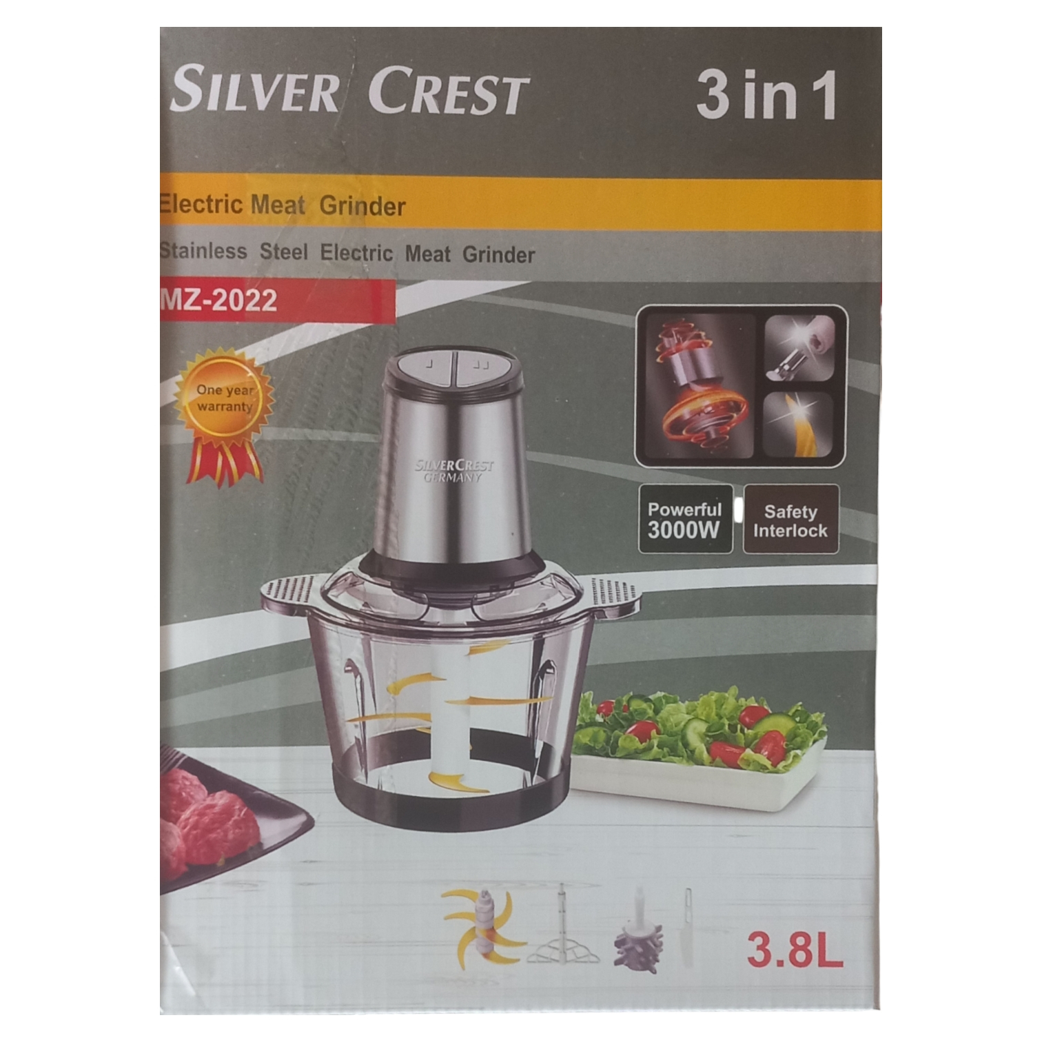خردکن سیلور کرست مدل MZ-2022 3IN1