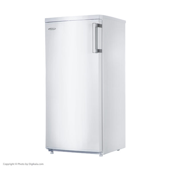 فریزر 10 فوت امرسان مدل F1060T/M، با ارتفاع 133.5، عمق 68.5 و پهنای 60 سانتی‌متر، میزان مصرف انرژی A، دارای 6 کشو در فریزر، دارای  پایه های قابل تنظیم و چرخ دار