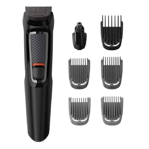 ماشین اصلاح موی سر و صورت فیلیپس سری MG3720 Multigroom مدل 7 در 1، اصلاح به صورت خط زن و حجم زن، طراحی ارگونومیک، منبع انرژی با باتری، تکنولوژی اصلاح به صورت برش مستقیم، مدت زمان شارژ 960 دقیقه و مدت زمان استفاده پس از شارژ 60 دقیقه