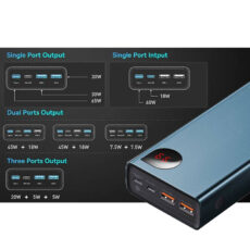 پاوربانک باسئوس مدل PPIMDA-D03 ظرفیت 20000 میلی آمپر ساعت