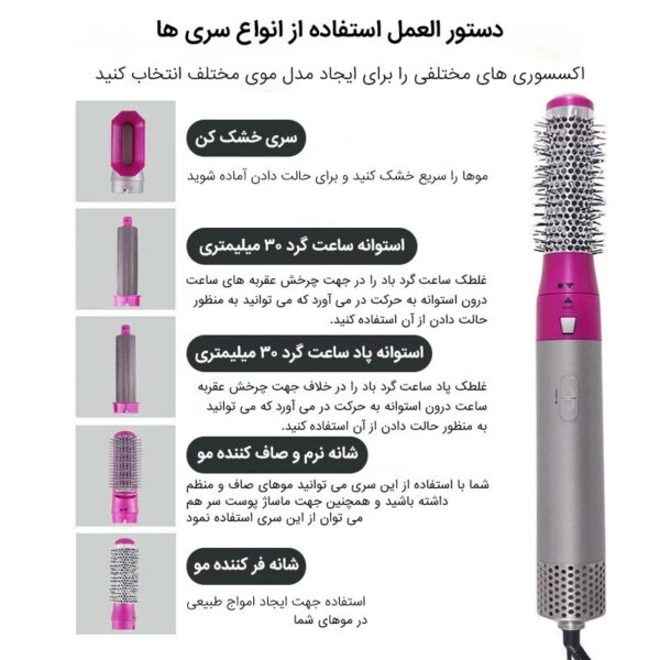 سشوار برس دار حالت دهنده مدل T1206
