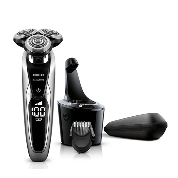 ماشین اصلاح صورت فیلیپس مدل S9711/23، قابلیت استفاده به صورت خشک و مرطوب، منبع انرژی با برق، تکنولوژی اصلاح به صورت برش چرخشی