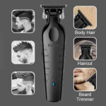 ماشین اصلاح مو سر و صورت شارژی کیمی مدل km-2299 به همراه تیغه یدک