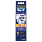 سری یدک مسواک برقی اورال-بی مدل 3D White بسته 4 عددی