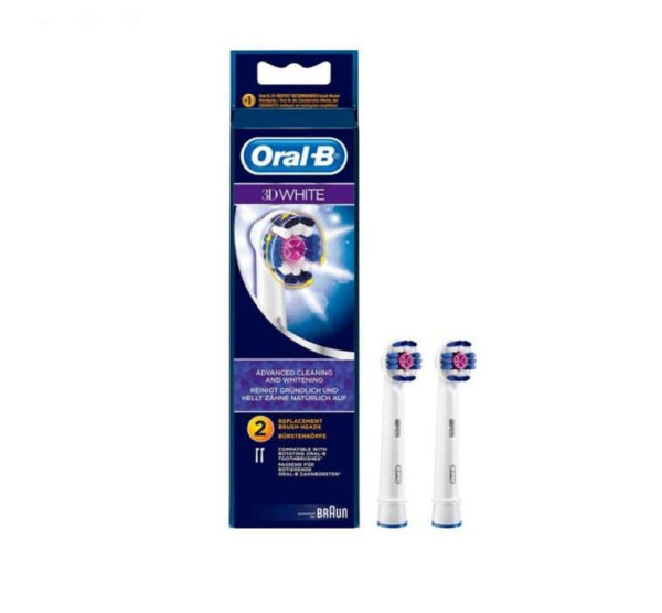 سری یدک مسواک برقی اورال-بی مدل 3D White بسته 2 عددی