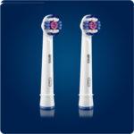 سری یدک مسواک برقی اورال-بی مدل Brush Heads 3D White بسته 2 عددی