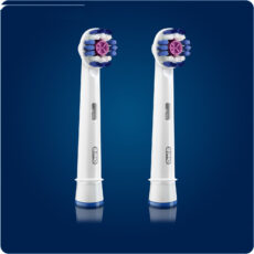 سری یدک مسواک برقی اورال-بی مدل Brush Heads 3D White بسته 2 عددی