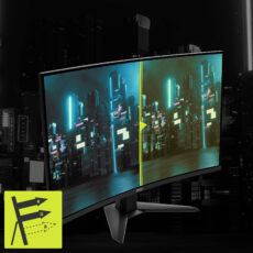 مانیتور خمیده گیمینگ 32 اینچ ام اس آی مدل MAG 32C6X، رزولوشن Full HD، پنل VA، نرخ بروزرسانی 250 هرتز، با نسبت تصویر 16:9، دارای پورت HDMI و DisplayPort و خروجی هدفون
