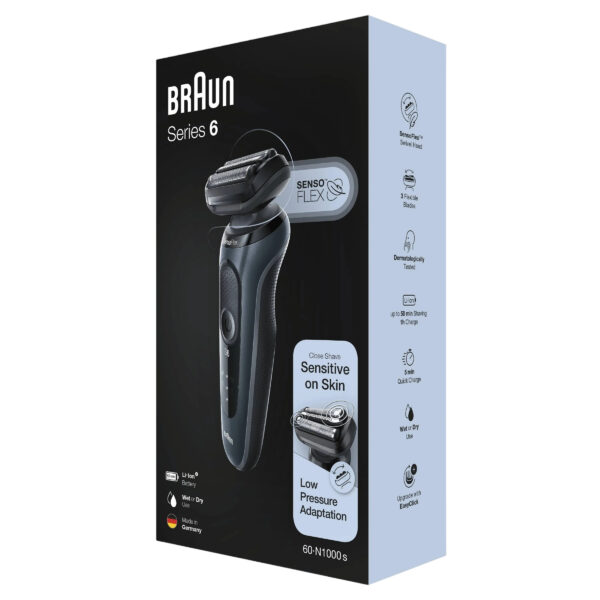 ماشین اصلاح موی صورت شارژی براون مدل series6 61N1000s