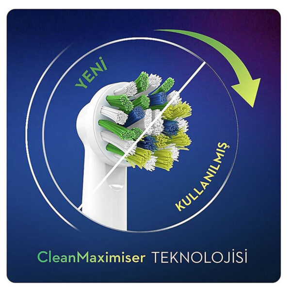 سری یدک مسواک برقی اورال-بی مدل Cross Action Clean Maximiser بسته 2 عددی