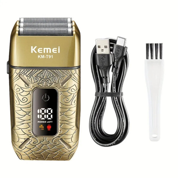 ست ماشین اصلاح موی صورت و بدن کیمی شارژی مدل KM-T91