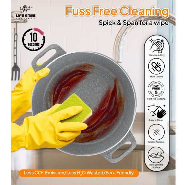 سرویس تابه 6 پارچه لایف اسمایل مدل LIFEP7STSHR-6-3