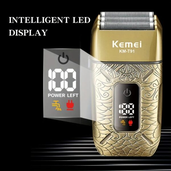 ست ماشین اصلاح موی صورت و بدن کیمی شارژی مدل KM-T91