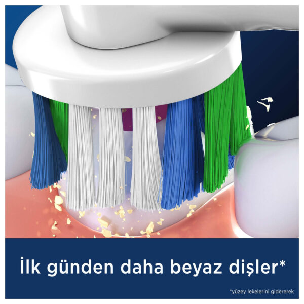سری یدک مسواک برقی اورال-بی مدل PRO 3D White بسته 2 عددی