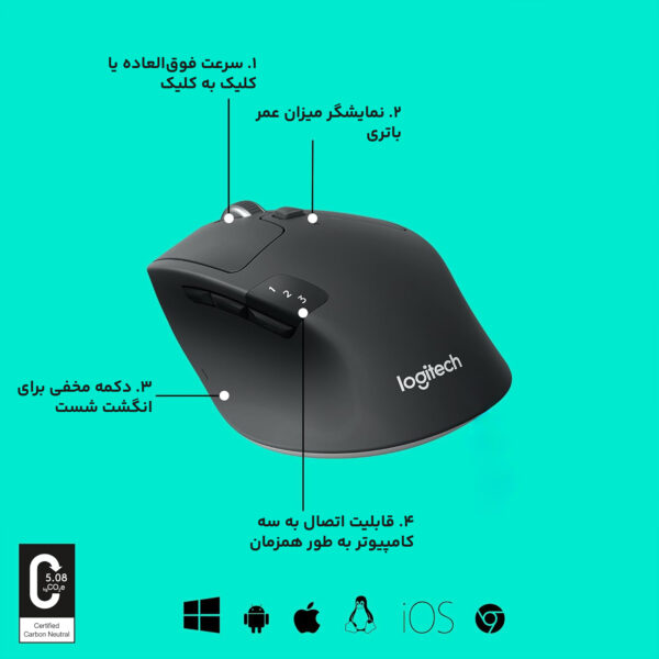 ماوس بی سیم لاجیتک مدل M720