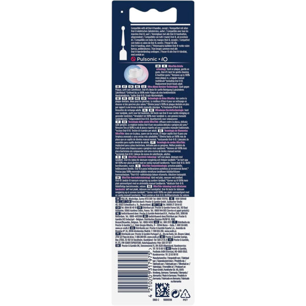 سری یدک مسواک برقی اورال-بی مدل SENSI ULTRATHIN بسته 4 عددی