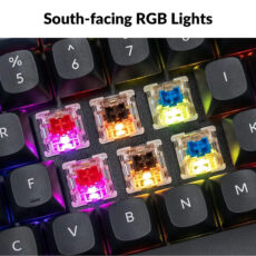 کیبورد گیمینگ کیکورن مدل K8 Pro Aluminum RGB Red Switch