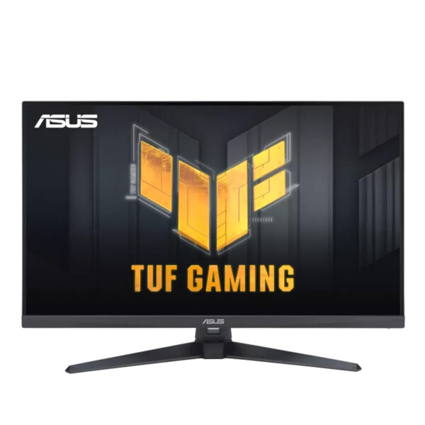 مانیتور گیمینگ 31.5 اینچ ایسوس مدل TUF Gaming VG328QA1A، رزولوشن FullHD پنل VA، نرخ بروزرسانی 170 هرتز، با نسبت تصویر 16:9، دارای اسپیکر داخلی، دارای پورت HDMI و DisplayPort و USB و خروجی هدفون