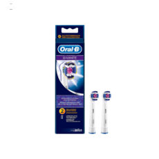 سری یدک مسواک برقی اورال-بی مدل Brush Heads 3D White بسته 2 عددی