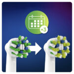 سری یدک مسواک برقی اورال-بی مدل Cross Action Clean Maximiser بسته 6 عددی