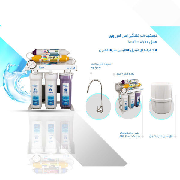 تصفیه آب خانگی اس اس وی مدل MaxTec X700