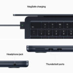 لپ تاپ 13.6 اینچی اپل مدل MacBook Air MC7X4 2022 LLA-M2-16GB RAM-256GB SSD