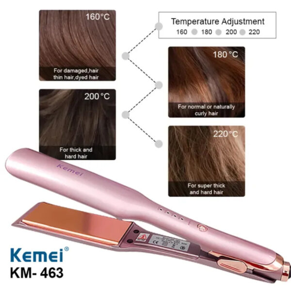 اتو و حالت دهنده ی مو کیمی مدل km-463