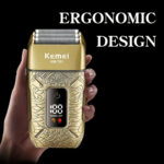ست ماشین اصلاح موی صورت و بدن کیمی شارژی مدل KM-T91