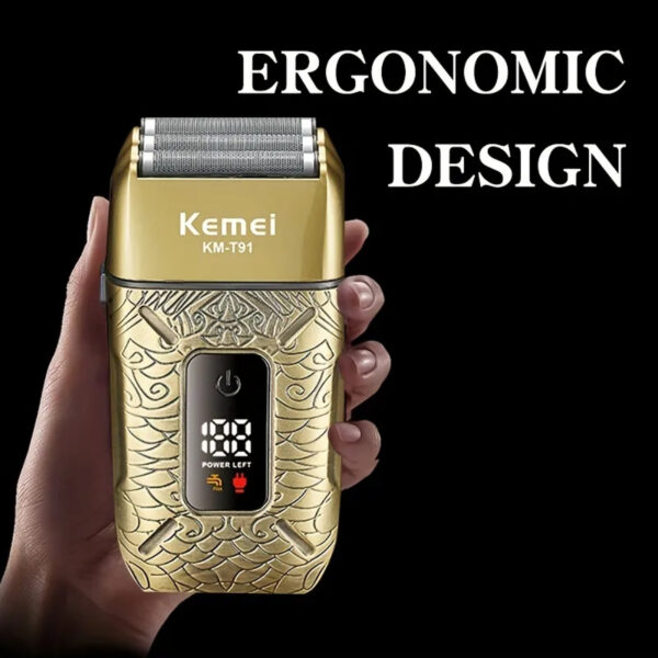 ست ماشین اصلاح موی صورت و بدن کیمی شارژی مدل KM-T91