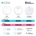 جاروبرقی رباتیک شیائومی مدل S10 Plus