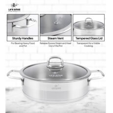 سرویس تابه 6 پارچه لایف اسمایل مدل LIFEP12SHR-6