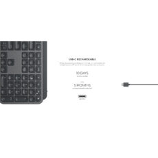 کیبورد لاجیتک مدل MX Keys، سوییچ ممبران ، Full Size