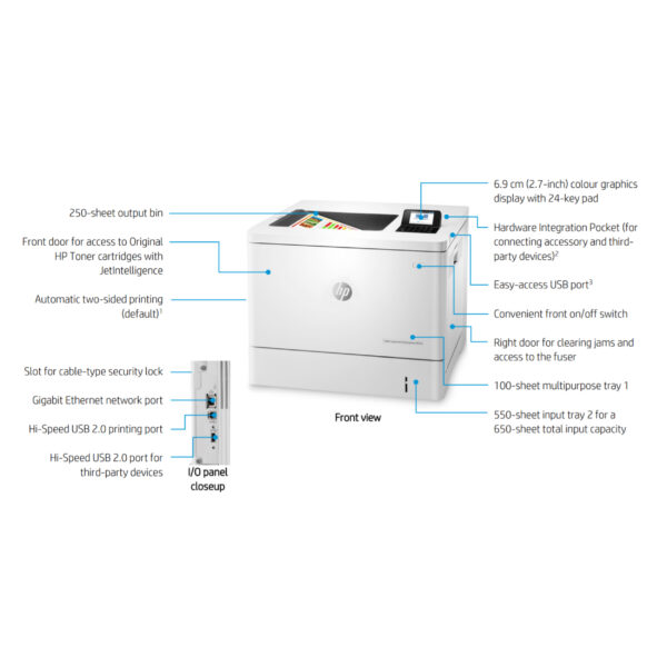 پرینتر لیزری رنگی اچ‌پی مدل LaserJet Enterprise M554dn