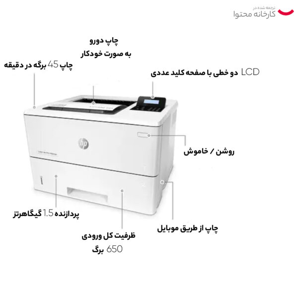 پرینتر لیزری اچ پی مدل LaserJet Pro M501dn