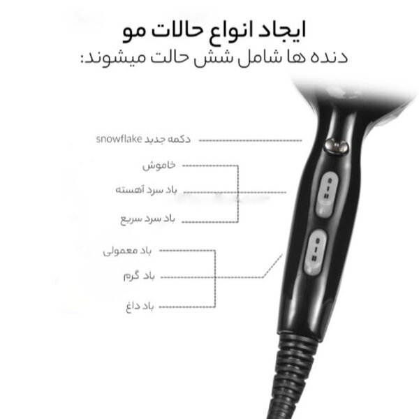 سشوار حرفه ای وی جی ار مدل V-413